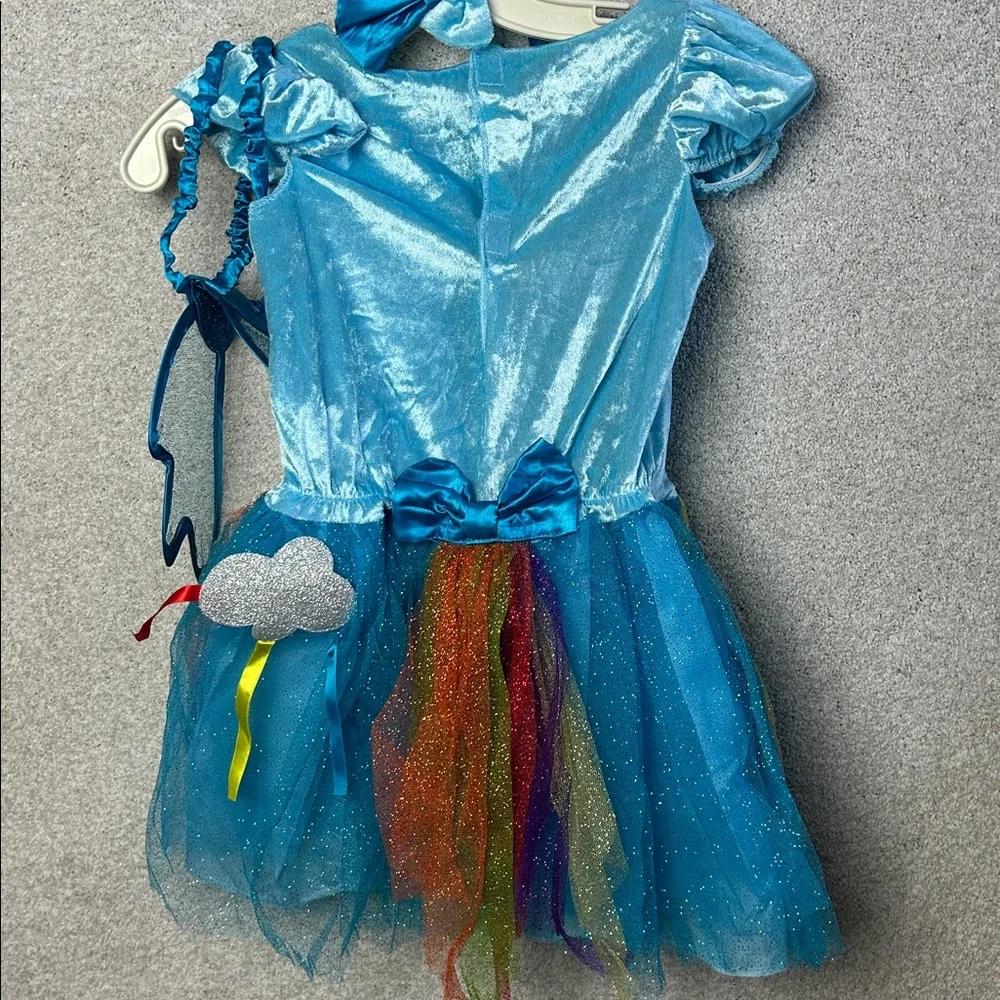 Rainbow Dash Tutu Deluxe My Little Pony Costume, Small 4-5